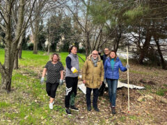 Volontari ucraini e italiani hanno ripulito il parco tematico Bosco Mio