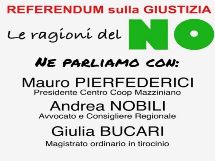 Incontro sul No al Referendum al Centro Sociale Mazziniano
