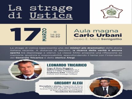 Incontro sulla strage di Ustica al liceo Medi