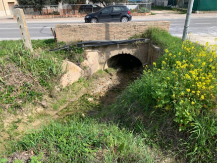 Ingresso attuale del fosso del Trocco sotto S.S. n°16