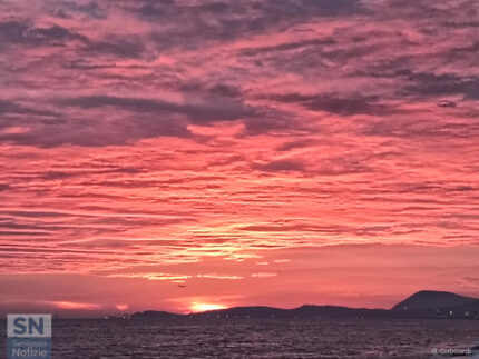 Aurora con aereo - Foto Barbara Gaboardi