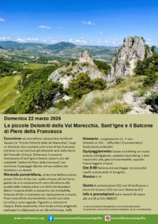 Escursione 22 marzo 2026 con Confluenze