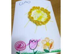 Disegni giunti nei reparti dell'ospedale di Senigallia