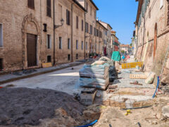 Lavori stradali in via Pisacane