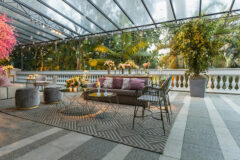 Balcone-veranda a primavera