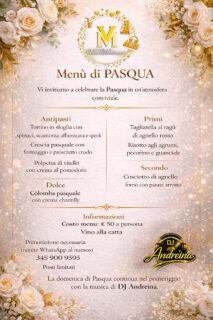 Villa Maremonti - Menu Pasqua 2026
