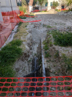 Cantiere in abbandono in via Palestro