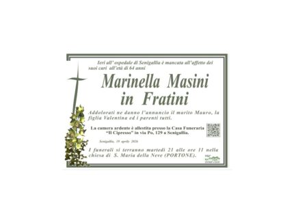 Necrologio di Marinella Masini