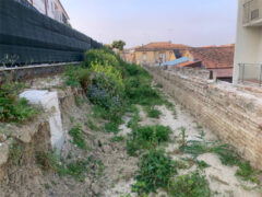 Stato delle mura Urbiche del Bastione di via Rodi ad aprile 2026