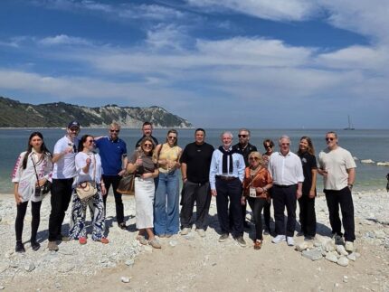 Delegazione scandinava nelle Marche