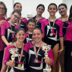 Atlete Ginnastica Artistica Cesanella impegnate alle gare nazionali di Ginnastica Acrobatica a Brescia