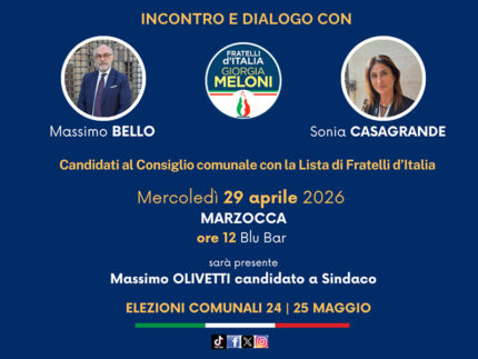 Incontro a Marzocca con Massimo Bello e Sonia Casagrande