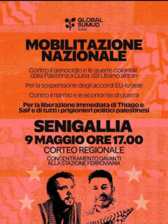 Mobilitazione a favore della Global Sumud Flotilla
