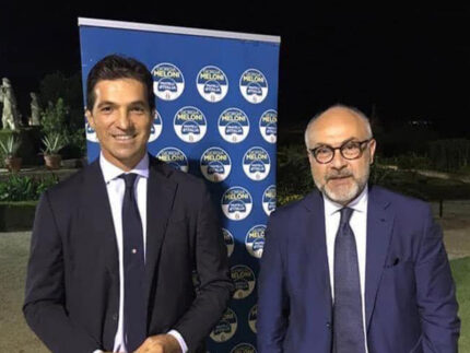 Francesco Acquaroli e Massimo Bello