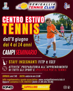 Centro estivo tennis a Senigallia