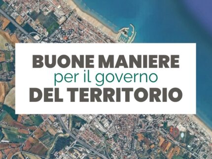Locandina dell'incontro "Buone maniere per il governo del territorio"