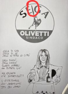 Vignetta satirica su Lega e assessore Campagnolo