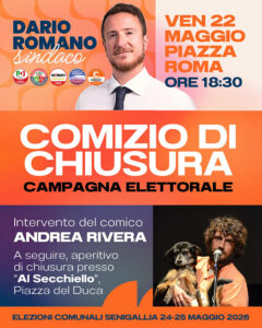 Dario Romano chiude la campagna elettorale