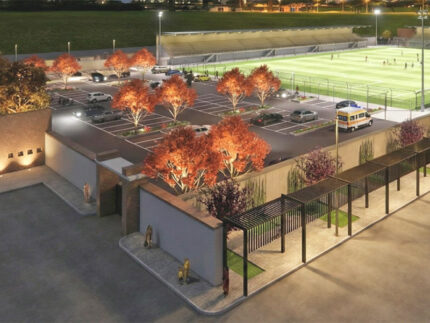 Rendering stadio Bianchelli