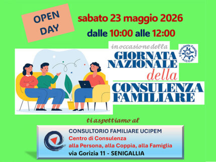 Open day al consultorio UCIPEM per la Giornata Nazionale della Consulenza Familiare