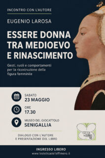 Presentazione libro di Eugenio Larosa su figura femminile tra Medioevo e Rinascimento