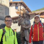 Gianfranco Pierandi e Claudio Tranquilli in cammino sulla Via Francigena