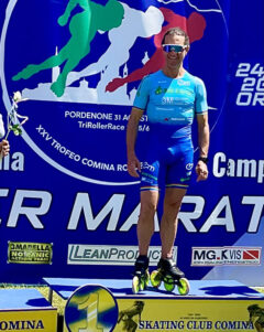 Mauro Guenci campione italiano di maratona di pattinaggio velocità Mauro Guenci campione italiano di maratona di pattinaggio velocità