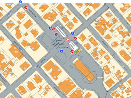 Lavori in piazza della Vittoria - modifiche viabilità
