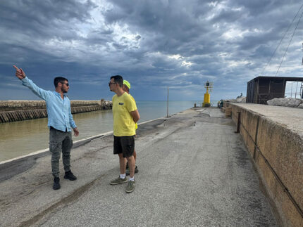 Avvio lavori molo sud del porto di Senigallia