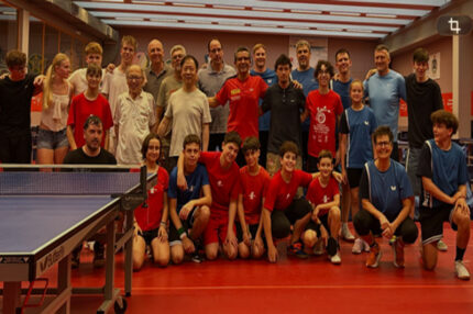 Pongisti da Lorrach al Centro Olimpico Tennistavolo