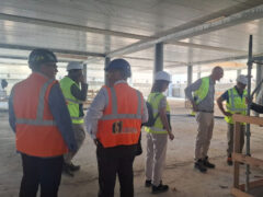 Sopralluogo cantiere nuova palazzina emergenze all'ospedale di Senigallia Sopralluogo cantiere nuova palazzina emergenze all'ospedale di Senigallia