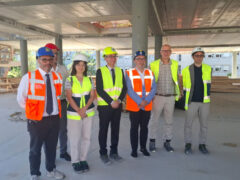 Sopralluogo cantiere nuova palazzina emergenze all'ospedale di Senigallia Sopralluogo cantiere nuova palazzina emergenze all'ospedale di Senigallia