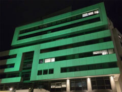 Palazzo Regione Marche illuminato di verde per la Giornata Nazionale SLA