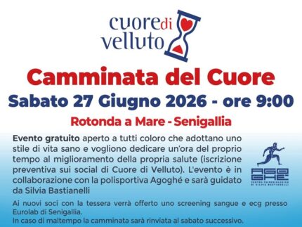 Locandina della "Camminata del Cuore" 2026