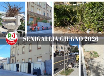 PD Senigallia sull'incuria in città a giugno 2026