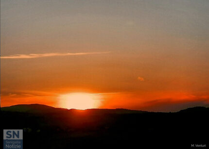 Tramonto sulle colline - Foto Meri Venturi