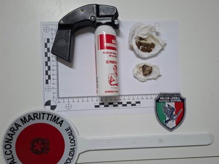 Materiale sequestrato dalla Polizia Locale di Falconara
