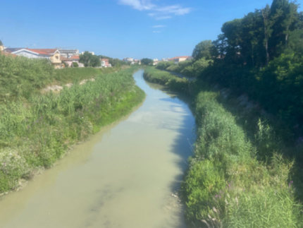 Tratto del Misa dopo ponte Portone verso mare
