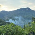 Incendio boschivo nei pressi di Ascoli