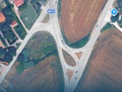 Area in cui realizzare la rotatoria di Borgo Catena