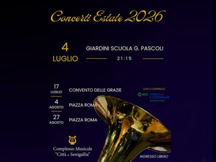 Concerti estate 2026 Complesso Musicale "Città di Senigallia"