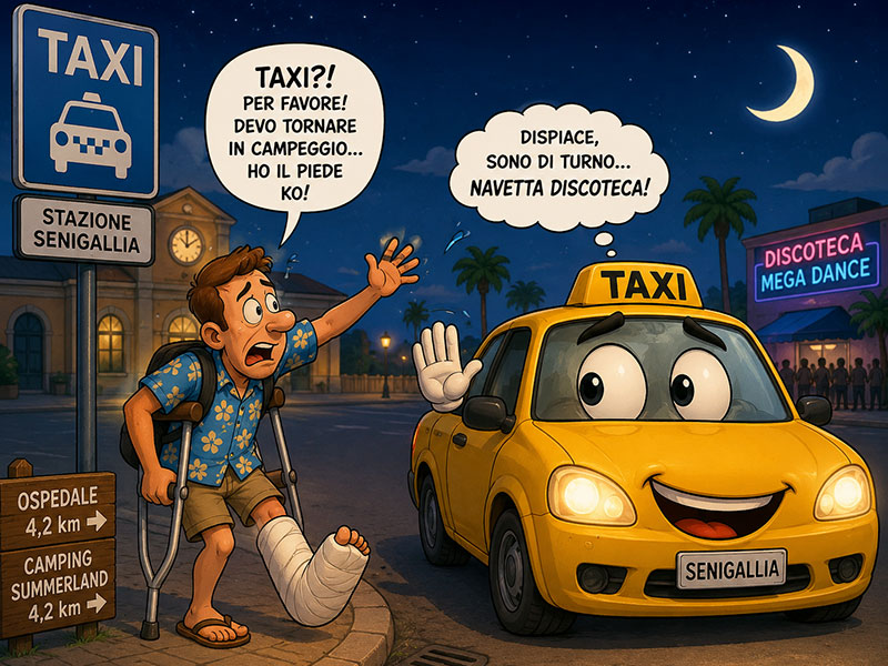 Taxi a Senigallia: servizio insufficiente nelle ore notturne?