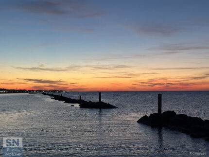 In fila al tramonto - Foto Filippo Casandri
