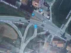 L'area in cui dovrebbe sorgere la rotatoria di Brugnetto