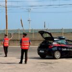 Carabinieri lungo la Flaminia a Falconara