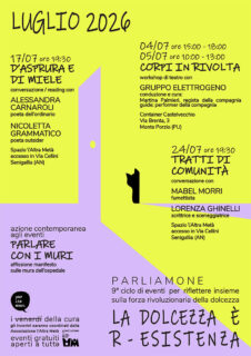 Parliamone - Eventi luglio 2026