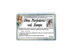 Necrologio Dina Pierfederici ved. Zampa