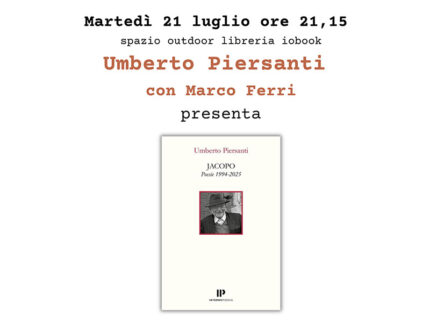 Presentazione 'Jacopo' di Umberto Piersanti da iobook