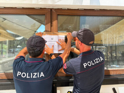 Ristorante chiuso per 5 giorni secondo disposizione del Questore di Ancona