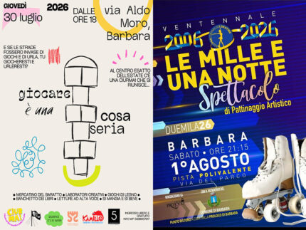 Eventi a Barbara il 30 luglio e 1 agosto 2026